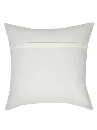 FABINALIV Set of 5 Multicolor Abstract Cotton Blend Square Cushion Covers (40X40 cm)