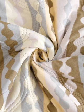 FABINALIV Multicolor Striped Reversible  350 GSM Micro Fiber Filling Double Bed AC Comforter