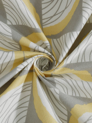 FABINALIV Multicolor Geometric 300 TC Cotton Blend Single Bedsheet with Pillow Cover (225X150 cm)