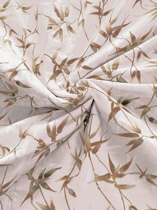 FABINALIV Brown Floral Reversible AC Room 300 GSM 100% Cotton Single Bed Dohar