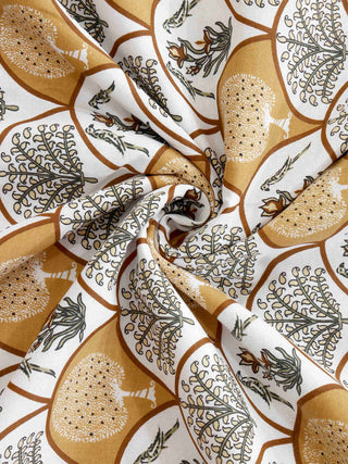 FABINALIV Multicolor Floral Reversible AC Room 300 GSM Pure Cotton Single Bed Dohar