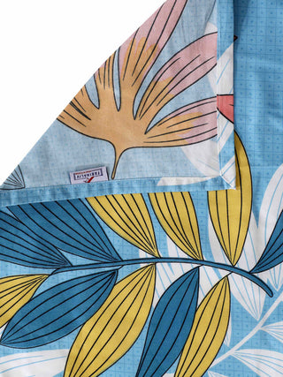 FABINALIV Multicolor Floral 300 TC Cotton Blend Diwan Set