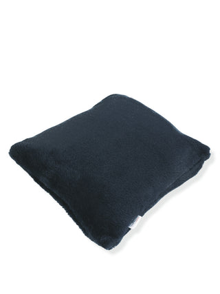 FABINALIV Set of 5 Grey Solid Rabbit Fur Square Cushion Covers (40X40 cm)