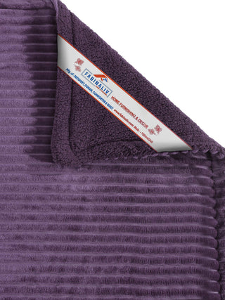 FABINALIV Purple Striped Mild Winter 450 GSM Micro Fiber Filling Double Bed Comforter