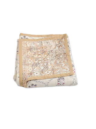 FABINALIV Multicolor Floral Reversible AC Room 300 GSM 100% Cotton Single Bed Dohar