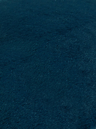 FABINALIV Set of 5 Rama Blue Solid Rabbit Fur Square Cushion Covers (40X40 cm)