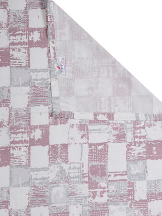 FABINALIV Maroon Geometric 300 TC 100% Cotton King Size Double Bedsheet with 2 Pillow Covers (250X225 cm)