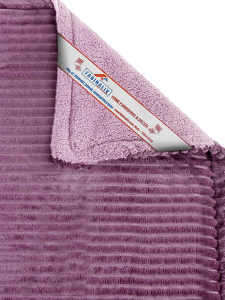 FABINALIV Pink Striped Mild Winter 450 GSM Micro Fiber Filling Double Bed Comforter