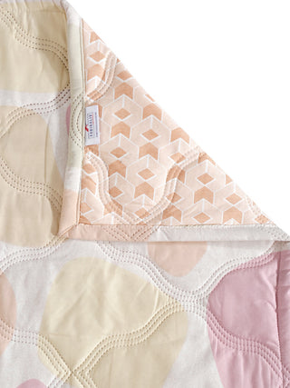 FABINALIV Multicolor Geometric Reversible  350 GSM Micro Fiber Filling Double Bed AC Comforter