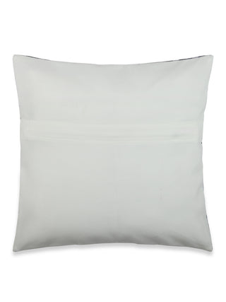 FABINALIV Set of 5 Brown Ethnic Cotton Blend Square Cushion Covers (40X40 cm)