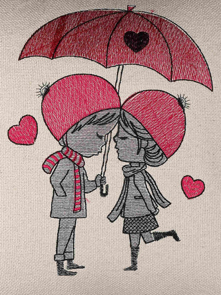 FABINALIV Set of 5 Off White 100% Cotton Embroidered Square Shape Cushion Covers (40X40 cm)