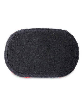 FABINALIV Red Solid Polyester Door Mat (60X40 cm)