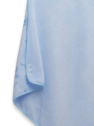 FABINALIV Infant Blue Cartoon Print Cotton Hooded Bath Towel (72X68 cm)