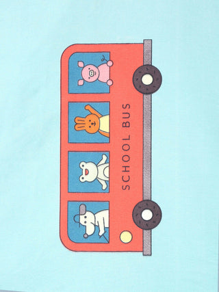 FABINALIV Multicolor Cartoon Print 300 TC Cotton Blend Single Bedsheet with Pillow Cover (225X150 cm)