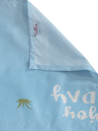 FABINALIV Multicolor Cartoon Print 300 TC Cotton Blend Single Bedsheet with Pillow Cover (225X150 cm)