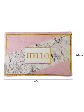 FABINALIV Multicolor Abstract Rubber Bath Mat (60X40 cm)