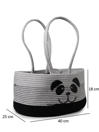 FABINALIV Kids Off White Cartoon Design Multipurpose Foldable Organiser with straps