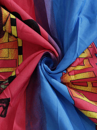 FABINALIV Multicolor Cartoon Print AC Room 300 GSM Double Bed Dohar