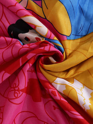 FABINALIV Multicolor Cartoon Print AC Room 300 GSM Double Bed Dohar