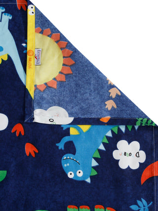 FABINALIV Blue Cartoon Print 300 TC Cotton Blend King Size Double Bedsheet with 2 Pillow Covers (250X225 cm)