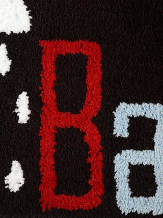 FABINALIV Multicolor Geometric Cotton Blend Bath Mat (60X40 cm)