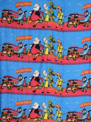 FABINALIV Multicolor Cartoon Print AC Room 300 GSM Double Bed Dohar