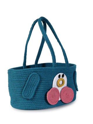 FABINALIV Kids Blue Cartoon Design Multipurpose Foldable Organiser with straps