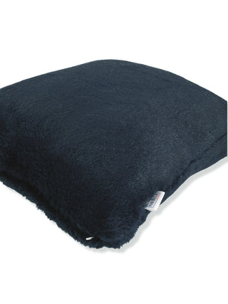 FABINALIV Set of 5 Grey Solid Rabbit Fur Square Cushion Covers (40X40 cm)