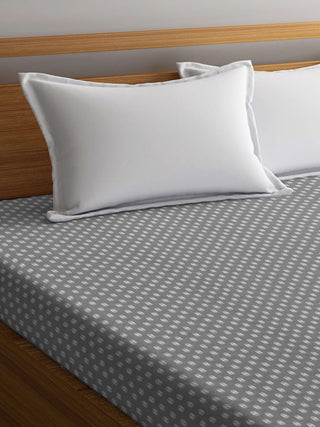 FABINALIV Grey Polka Dot Waterproof 300 GSM King Size Quilted Mattress Protector with Elastic Edges