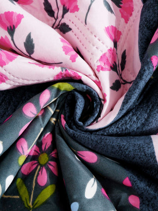 FABINALIV Multicolor Geometric Reversible Mild Winter 350 GSM Micro Fiber Filling Single Bed Comforter