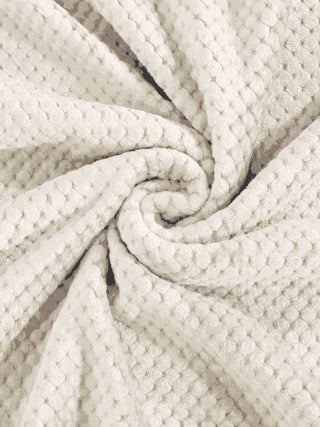 FABINALIV Cream Geometric Mild Winter 450 GSM Micro Fiber Filling Double Bed Comforter