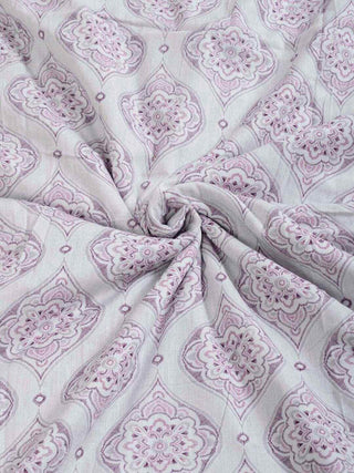FABINALIV Pink Ethnic Reversible AC Room 300 GSM 100% Cotton Double Bed Dohar