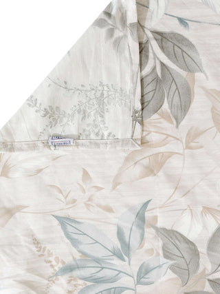 FABINALIV Multicolor Floral 300 TC Cotton Blend Single Bedsheet with Pillow Cover (225X150 cm)