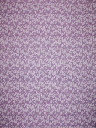 FABINALIV Purple Floral 100% Cotton Handwoven King Size Double Bedcover with 2 Pillow Covers (250X225 cm)
