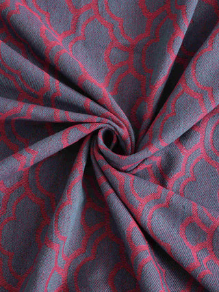 FABINALIV Blue Abstract 100% Cotton Handwoven King Size Double Bedcover with 2 Pillow Covers (250X225 cm)