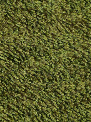 FABINALIV Green Solid Cotton Blend Bath Mat (70X45 cm)