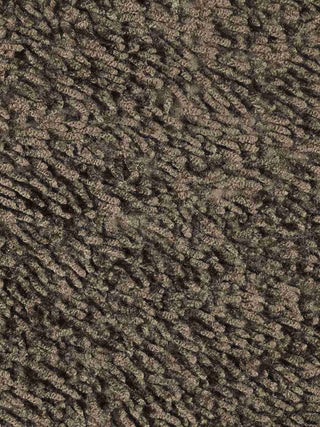 FABINALIV Brown Solid Cotton Blend Bath Mat (70X45 cm)