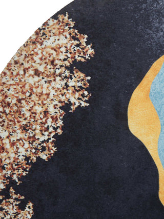 FABINALIV Multicolor Abstract Rubber Bath Mat (60X40 cm)