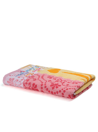 FABINALIV Unisex Multicolor Floral 300 GSM Cotton Bath Towel (145X70 cm)