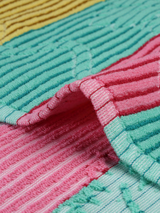 FABINALIV Unisex Multicolor Striped 300 GSM Cotton Bath Towel (140X70 cm)