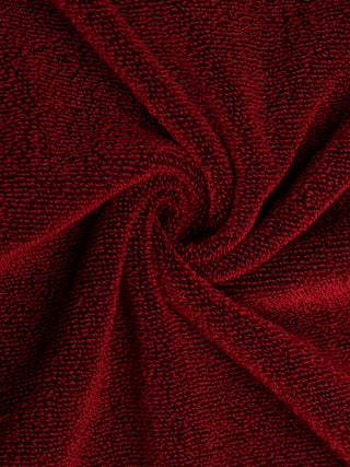 FABINALIV Unisex Maroon Solid 300 GSM Cotton Bath Towel (145X70 cm)