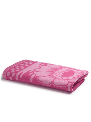 FABINALIV Unisex Pink Abstract 300 GSM Cotton Bath Towel (145X70 cm)