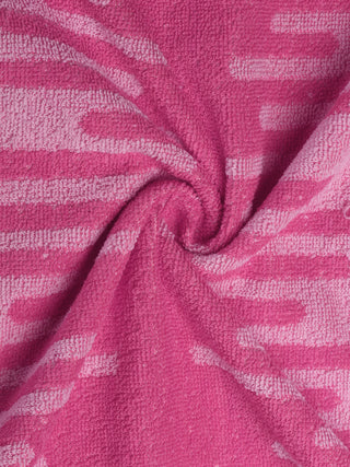 FABINALIV Unisex Pink Abstract 300 GSM Cotton Bath Towel (145X70 cm)