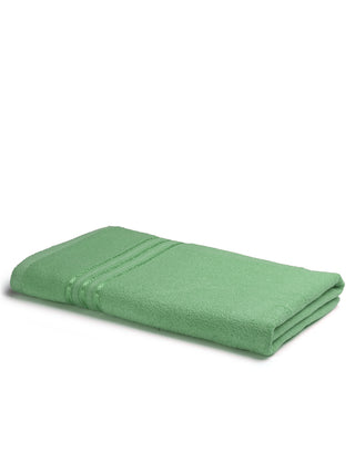 FABINALIV Unisex Green Solid 300 GSM Cotton Bath Towel (145X70 cm)