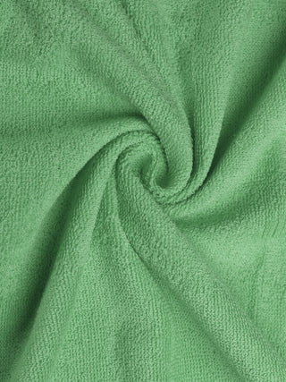 FABINALIV Unisex Green Solid 300 GSM Cotton Bath Towel (145X70 cm)