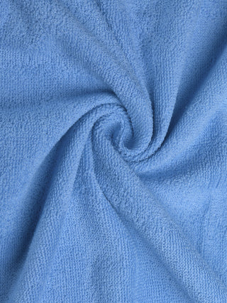 FABINALIV Unisex Blue Solid 300 GSM Cotton Bath Towel (145X70 cm)