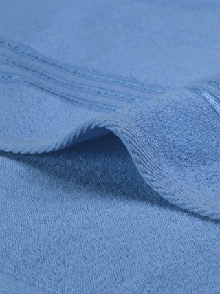 FABINALIV Unisex Blue Solid 300 GSM Cotton Bath Towel (145X70 cm)