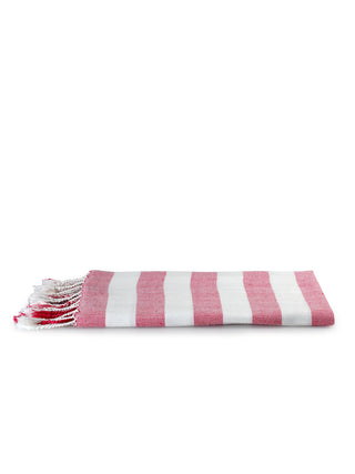 FABINALIV Unisex Set of 2 Multicolor Striped 220 GSM Cotton Bath Towel (150X75 cm)