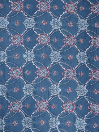 FABINALIV Blue Motifs 350 GSM Micro Fiber Filling Double Bed Comforter