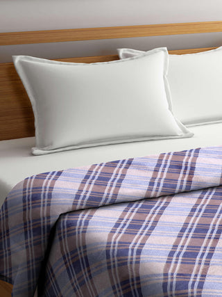 FABINALIV Multicolor Checkered 350 GSM Micro Fiber Filling Double Bed Comforter